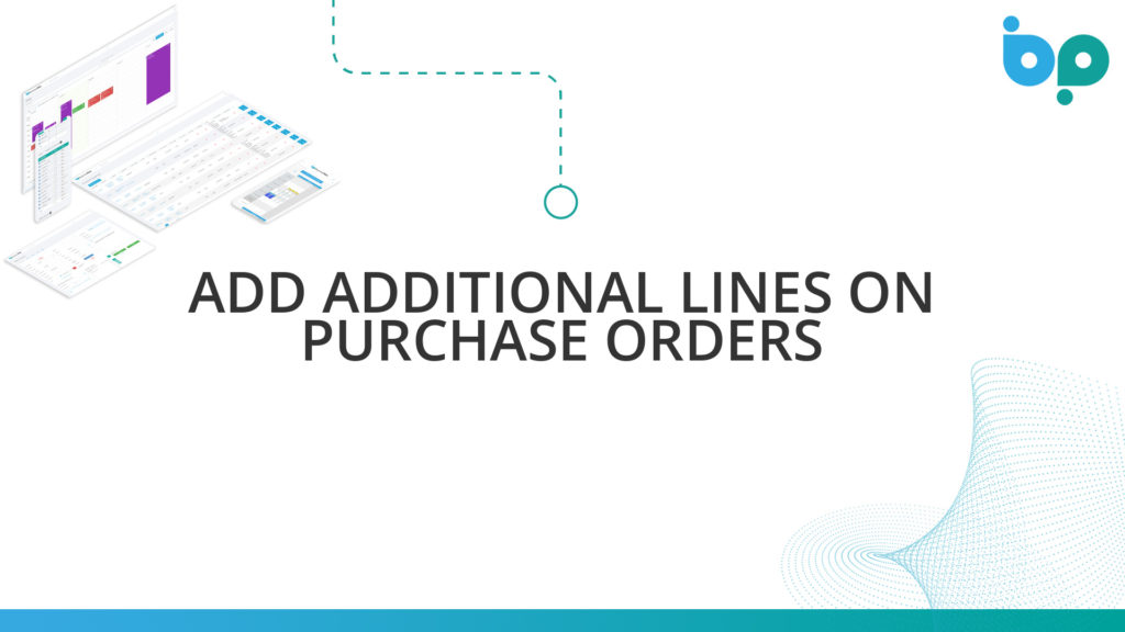 Add Additional Lines on Purchase Orders
