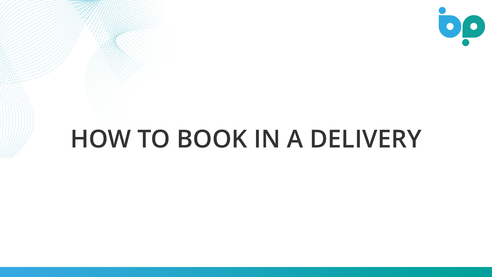 How to Book in a Delivery Business Pilot