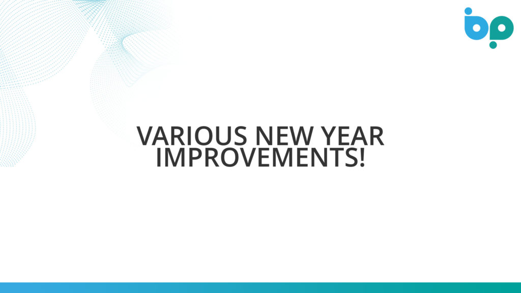 Various New Year Improvements!
