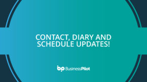 Contact, Diary AND Schedule Updates!