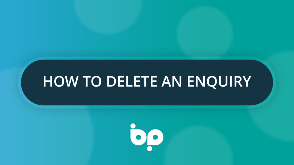 How To Delete an Enquiry