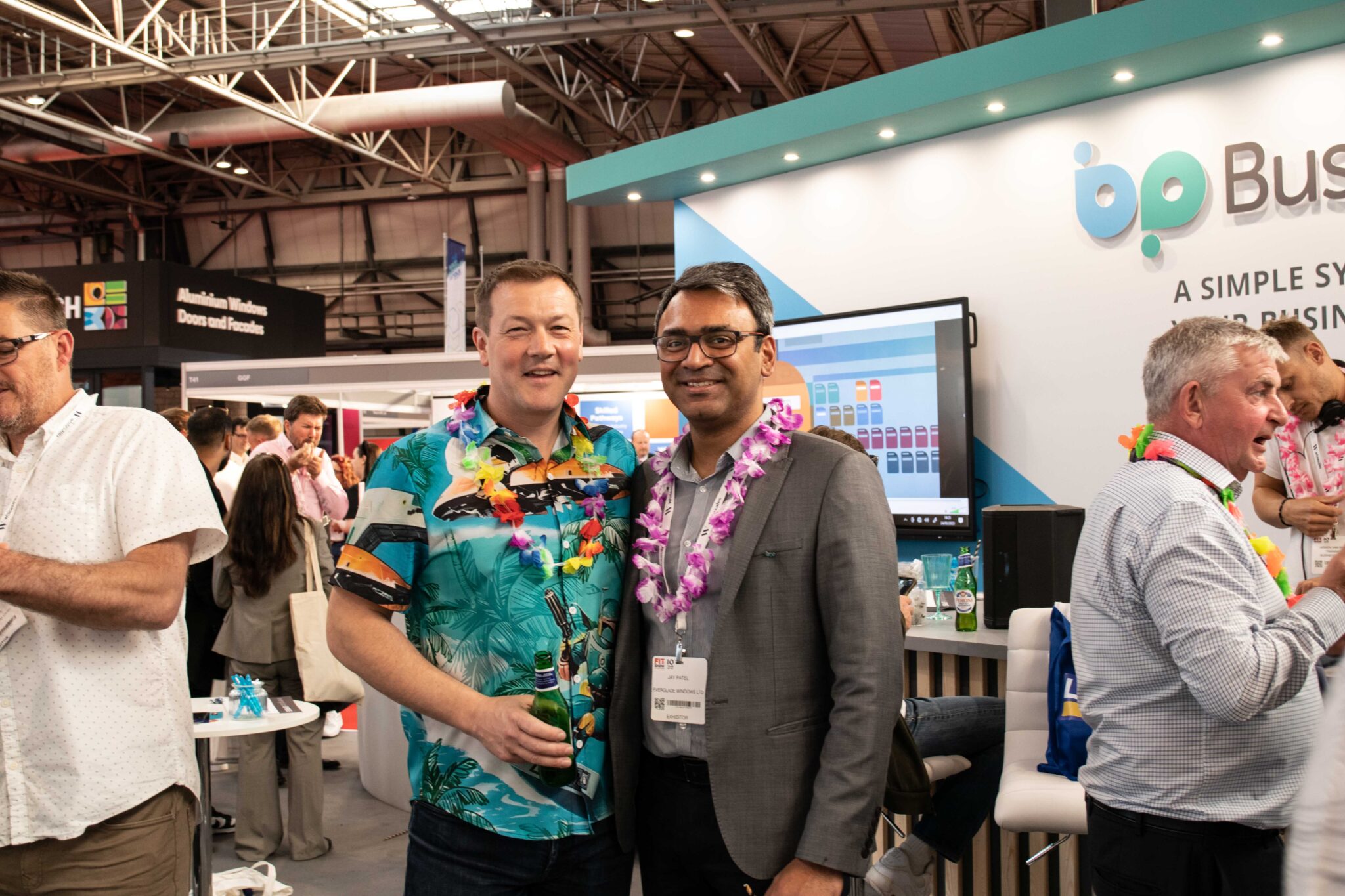 Elton Boocock of Business Pilot with Jay Patel of Everglade Windows