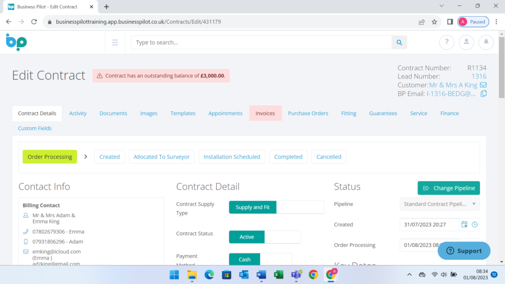 Contract Management - No2