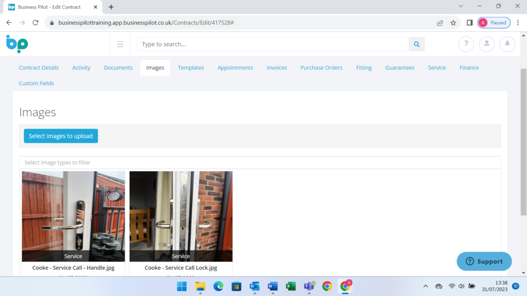 Service History - No6 (opt 2)