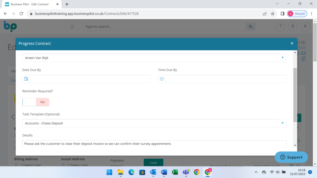 Status Progression - No4