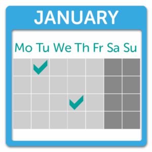 Glazing Events in January