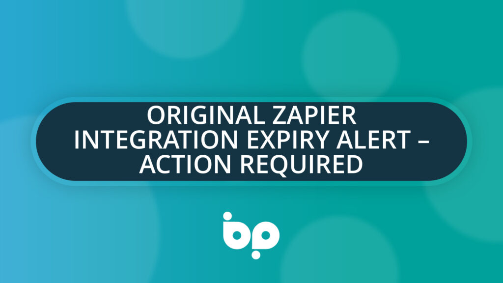 Original Zapier Integration Expiry Alert – Action Required