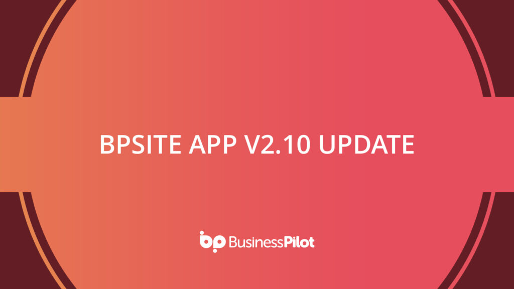 BPsite App v2.10 Update